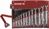 SIDCHROME SCMT22210 & SCMT22410 27pce RING & OPEN END METRIC & A/F SPANNER SET