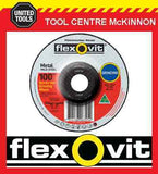 FLEXOVIT 100mm / 4” x 6.0mm X 16mm DEPRESSED CENTRE METAL GRINDING WHEEL
