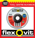 FLEXOVIT 100mm / 4” x 6.0mm X 16mm DEPRESSED CENTRE METAL GRINDING WHEEL