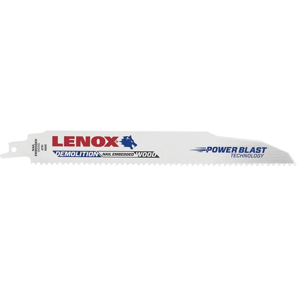 Lenox Tools Demolition Reciprocating Saw Blade 6 Teeth Per Inch, 9-Inch