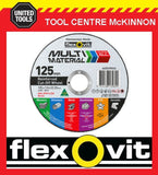 25 x FLEXOVIT 125mm / 5” MULTI MATERIAL CUT-OFF WHEEL – CUTS JUST ABOUT ANYTHING