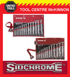 SIDCHROME SCMT22210 & SCMT22410 27pce RING & OPEN END METRIC & A/F SPANNER SET