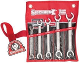 SIDCHROME SCMT21257 5pce FLARE NUT SPANNER SET