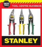 STANLEY FATMAX 3 PIECE AVIATION TIN SNIPS SET - STRAIGHT, LEFT & RIGHT CUT