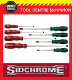 SIDCHROME SCMT29200 8pce THRU-TANG STRIKE CAP INDUSTRIAL SCREWDRIVER SET IN CASE