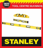 STANLEY FATMAX BOX 23cm, 2ft / 600mm & 4ft / 1200mm SPIRIT LEVEL TRIPLE PACK