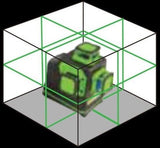 IMEX LX3DG 3-PLANE LITHIUM POWERED GREEN BEAM LASER LEVEL – 2 YEAR WARRANTY