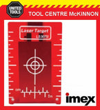 IMEX RED BEAM MAGNETIC LASER TARGET PLATE FOR ROTARY AND LINE LASERS