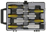 STANLEY FAT MAX 5pce THRU-TANG CHISEL SET IN CARRY CASE – MADE IN ENGLAND