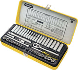 STANLEY 89-536 44 PIECE 1/4” DRIVE METRIC & IMPERIAL STANDARD & DEEP SOCKET SET