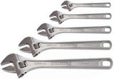 SIDCHROME 5pce CHROME PLATED ADJUSTABLE WRENCH SHIFTER SET – 4, 6, 8, 10 & 12”