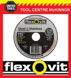 100 x FLEXOVIT 115mm / 4½” MEGA-LINE ULTRA THIN METAL CUT-OFF WHEEL