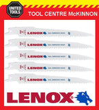 5 x LENOX 6” 656R NAIL EMBEDDED WOOD RECIPROCATING / SABRE SAW BLADE