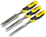STANLEY DYNAGRIP 3pce CHISEL SET (12, 18 & 25mm) IN CARRY CASE – MADE IN ENGLAND