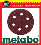 10 x METABO #120 GRIT 80mm 6 HOLE SAND PAPER DISCS / PADS – SUIT SXE400