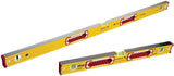 STABILA 600mm / 2ft AND 1200mm / 4ft TYPE 196-2 SPIRIT LEVEL TWIN PACK