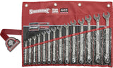 SIDCHROME SCMT22297 440 PRO SERIES 14pce RING & OPEN END METRIC SPANNER SET