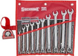 SIDCHROME SCMT22208 10pce RING & OPEN END METRIC SPANNER SET