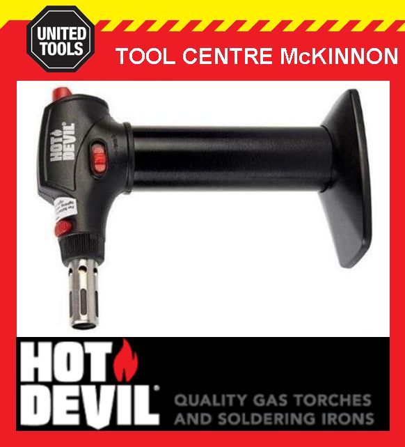 HOT DEVIL HD908 3 IN 1 BUTANE GAS BLOW TORCH & SOLDERING IRON Tool