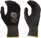 MAXISAFE BLACK KNIGHT GRIPMASTER LATEX PALM GENERAL PURPOSE WORK GLOVES – L