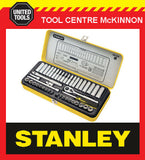 STANLEY 89-536 44 PIECE 1/4” DRIVE METRIC & IMPERIAL STANDARD & DEEP SOCKET SET