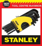 STANLEY 69-9001 12pce LONG ARM BALL POINT HEX / ALLEN KEY SET – A/F