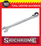 SIDCHROME SCMT22274 19mm PRO SERIES GEARED RING & OPEN END METRIC SPANNER