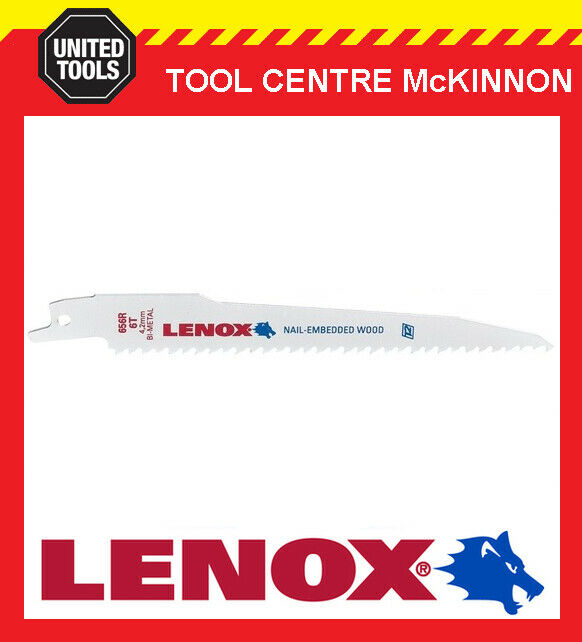 LENOX 6 656R NAIL EMBEDDED WOOD RECIPROCATING SABRE SAW BLADE