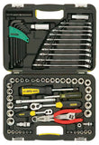 STANLEY 71-610 94 PIECE SOCKET, SPANNER, ALLEN KEY, PLIERS TOOL SET / KIT