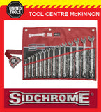 SIDCHROME SCMT22443 440 PRO SERIES 14pce RING & OPEN END A/F SPANNER SET