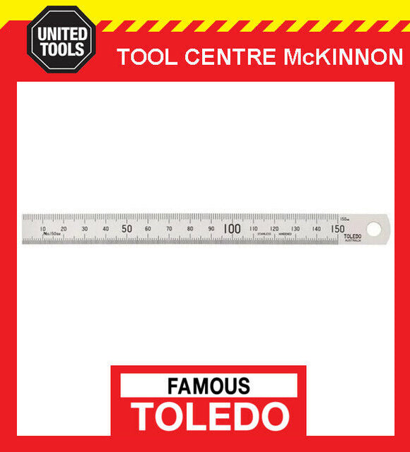 FAMOUS TOLEDO METRIC & A/F JAPANESE MADE STAINLESS STEEL RULES - 150mm - 1000mm