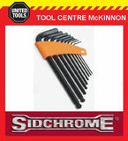 SIDCHROME SCMT29530 9pce LONG ARM BALL POINT HEX / ALLEN KEY SET – METRIC