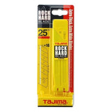 10 x TAJIMA ROCK HARD 25mm SNAP OFF UTILITY KNIFE BLADES – LCB65