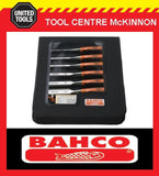 BAHCO 434 SPLITPROOF 6pce CHISEL SET IN ZIP-CASE WITH SHARPENING STONE AND GUIDE