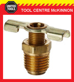 AIR COMPRESSOR TANK 1/4 BSP DRAIN PLUG VALVE / TAP / DRAIN COCK WITH T-HANDLE
