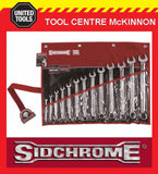 SIDCHROME SCMT22410 13pce RING & OPEN END A/F SPANNER SET
