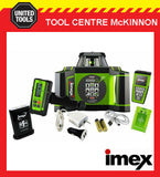 IMEX i88G H/V GREEN BEAM ROTATING LASER LEVEL WITH LRX10 DIGITAL RECEIVER