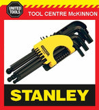 STANLEY 69-9000 9pce LONG ARM BALL POINT HEX / ALLEN KEY SET – METRIC