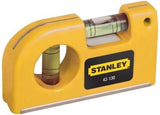 STANLEY 2-VIAL MAGNETIC POCKET SPIRIT LEVEL WIH BELT CLIP