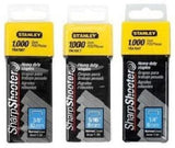 STANLEY T-50 SHARPSHOOTER HEAVY DUTY STAPLE ASSORTMENT (6, 8 10mm)