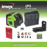 IMEX LP3 3-DOT PLUMB LASER LEVEL – 2 YEAR WARRANTY