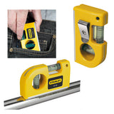 STANLEY 2-VIAL MAGNETIC POCKET SPIRIT LEVEL WIH BELT CLIP