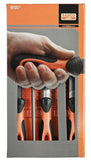 BAHCO ERGO 5pce 8" / 200mm ENGINEERS FILE SET WITH POUCH - 1-478-08-1-2
