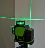IMEX LX3DG 3-PLANE LITHIUM POWERED GREEN BEAM LASER LEVEL – 2 YEAR WARRANTY