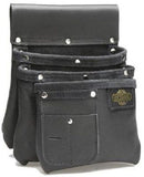 BUCKAROO LEATHER NAIL BAG - NBS3B 3-POCKET AUSTRALIAN MADE FIRST GRADE LEATHER