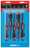 SUTTON TOOLS 5pce NAIL PUNCH SET WITH SOFT GRIP HANDLES