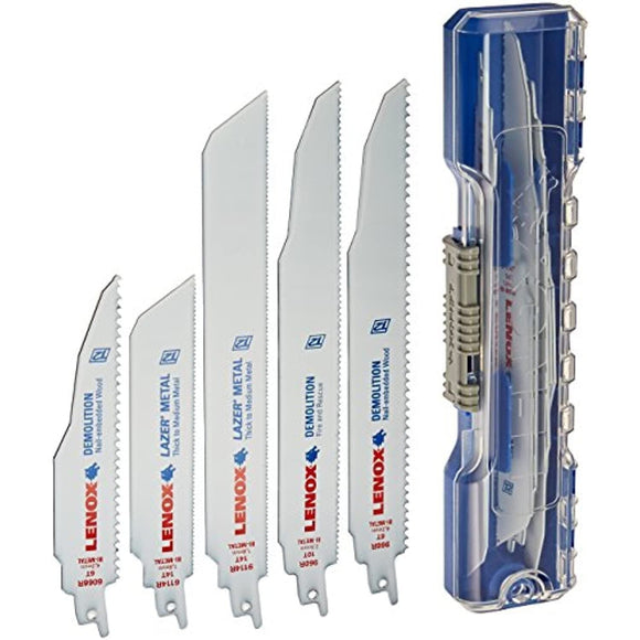 Lenox Tools - 1839466 LENOX Tools Metal Cutting Reciprocating Saw Blade Kit with Bonus Storage Case