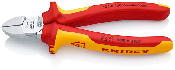 KNIPEX Diagonal Cutter 1000V-insulated (160 mm) 70 06 160
