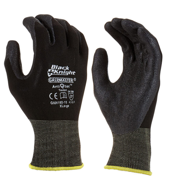 Maxisafe Black Knight Gripmaster Gloves, Large, Brown Hem
