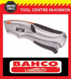 BAHCO SQUEEZE RETRACTABLE UTILITY / STANLEY KNIFE WITH 6 BLADES